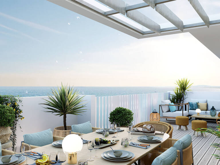 SETE DERNIER ETAGE MAGNIFIQUE T5 DE 133 M² AVEC 43 M² DE TERRASSE VUE MER PROCHE PLAGE. — photo 1