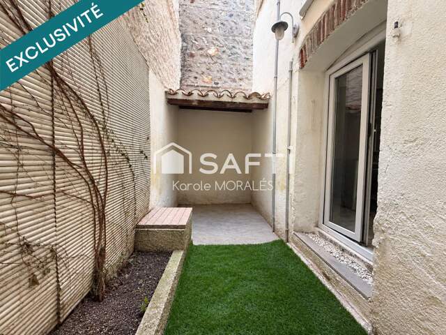 VILLELONGUE DE LA SALANQUE, CHARMANTE MAISON DE VILLAGE, T3 AVEC PETIT PATIO — photo du bien
