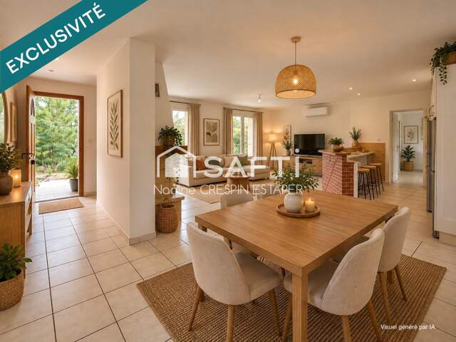 Villebrumier  Maison T4 de plain-pied d'environ  118 m² avec garage et terrain de 930 m² — photo du bien