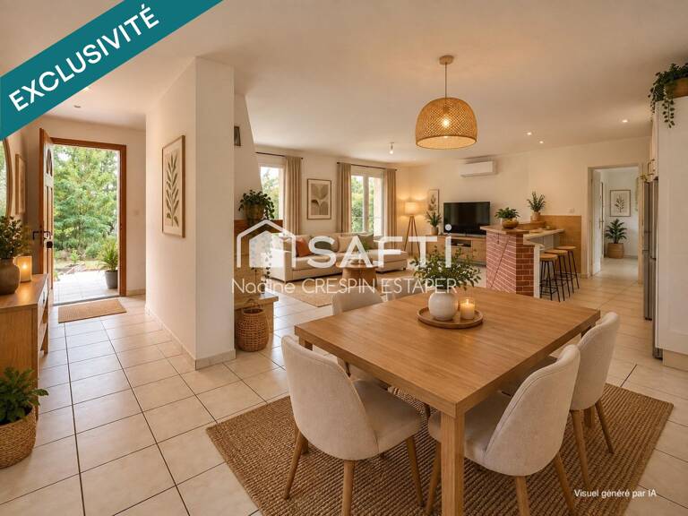 Villebrumier  Maison T4 de plain-pied d'environ  118 m² avec garage et terrain de 930 m² — photo 1