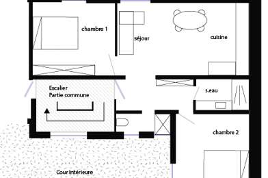 Appartement 3 pièces 273000 €