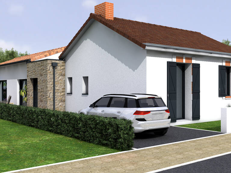 TERRAIN + PROJET NEUF ACCOLE A L'EXISTANT A RENOVER — photo 1