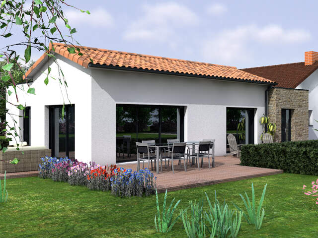 TERRAIN + PROJET NEUF ACCOLE A L'EXISTANT A RENOVER — photo du bien