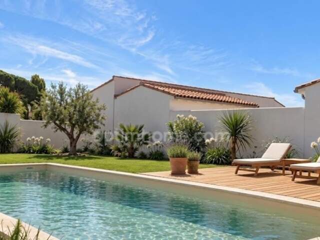 Bois Plage en Ré Maison neuve de plain-pied avec piscine, jardin et quatre chambres villa Haut de gamme — photo du bien