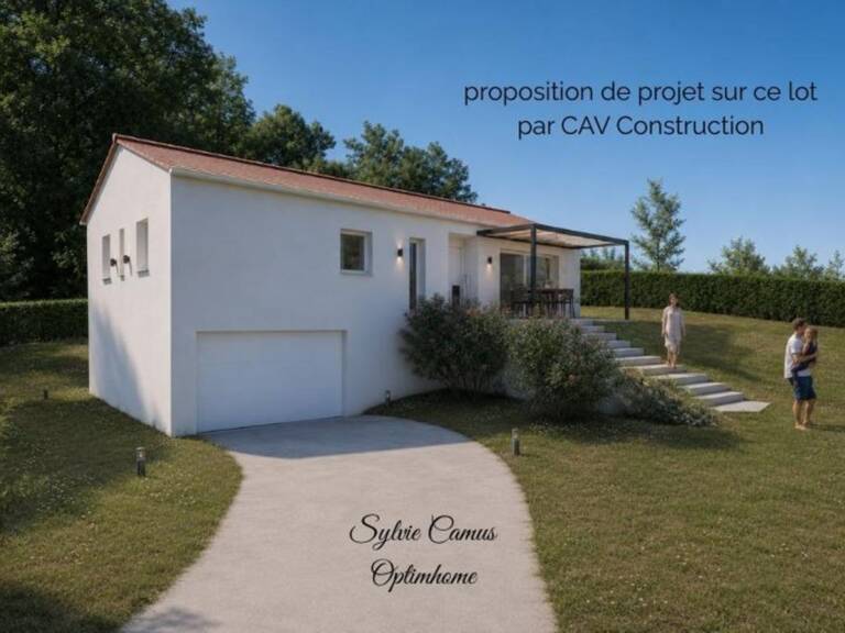 Terrain viabilisé à vendre de 911,00 m² DUNIERES (43), vue dégagée, belle situation — photo 1