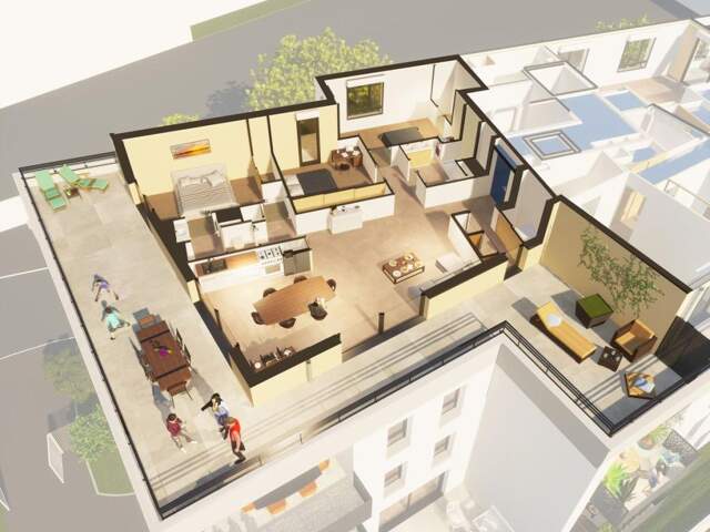 Penthouse T4 NEUF quartier Montplaisir / Terrasse 101 m2 / livraison mai 2027 — photo du bien
