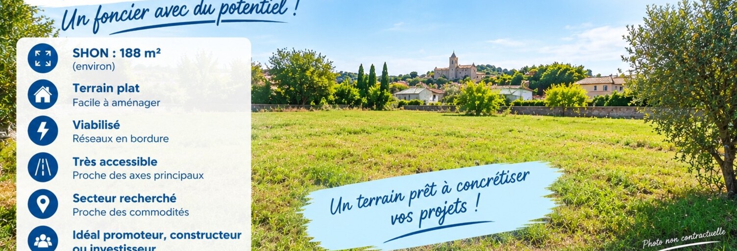 Terrain  827 m² à vendre à Théziers (30390)