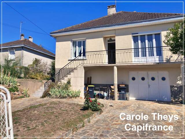 Dept Creuse (23), à vendre à Dun le Palestel maison de 5 pièces de 123 m2 - Garage et Terrain de 635 m2 — photo du bien