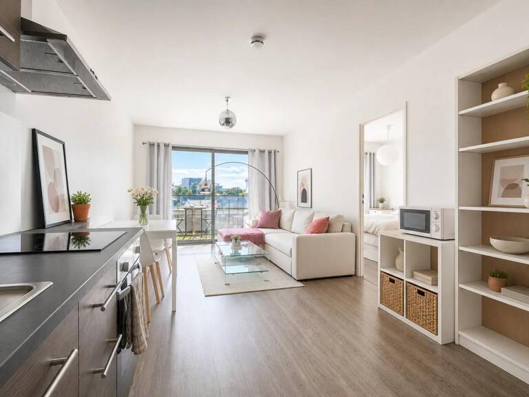 Appartement T2 avec balcon et parking – Secteur Gare Sud / Bords — photo 1