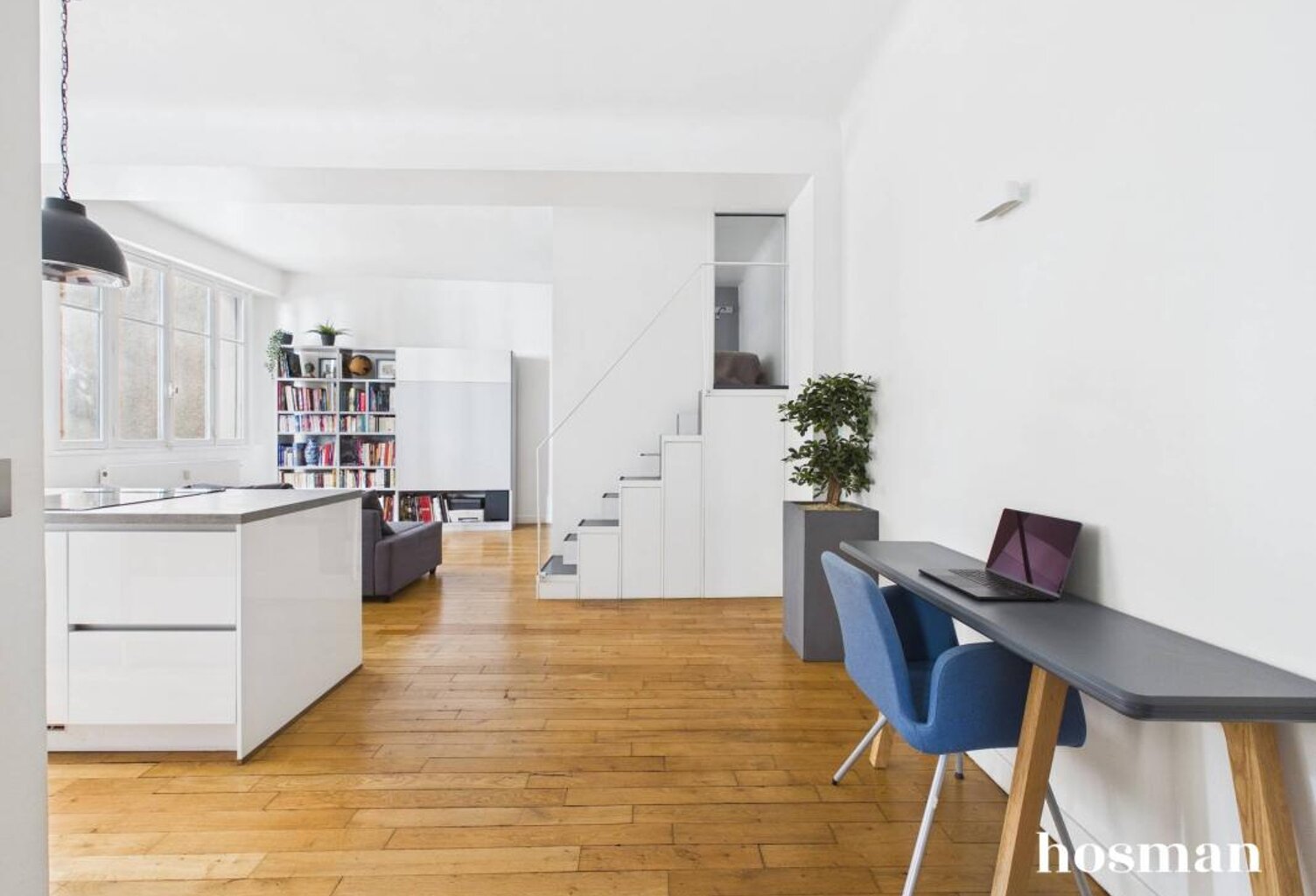 Esprit loft ! Appartement 3 pièces 55 m² (64 m² au sol), avec cave - Rue Erlanger, Paris 16e — photo 1