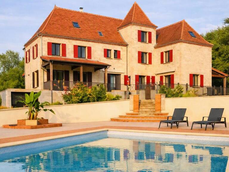 Payrac (46), Propriété d'exception,440m², 19 pièces, 10 chambres, chacune avec salle d'eau privative, gîte, piscine... Élégance intemporelle & performance énergétique exceptionnelle — photo 1