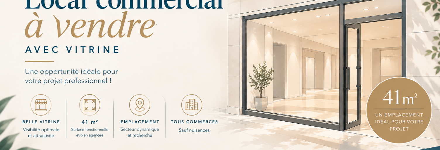 Commerce  41 m² à vendre à Aytré (17440)