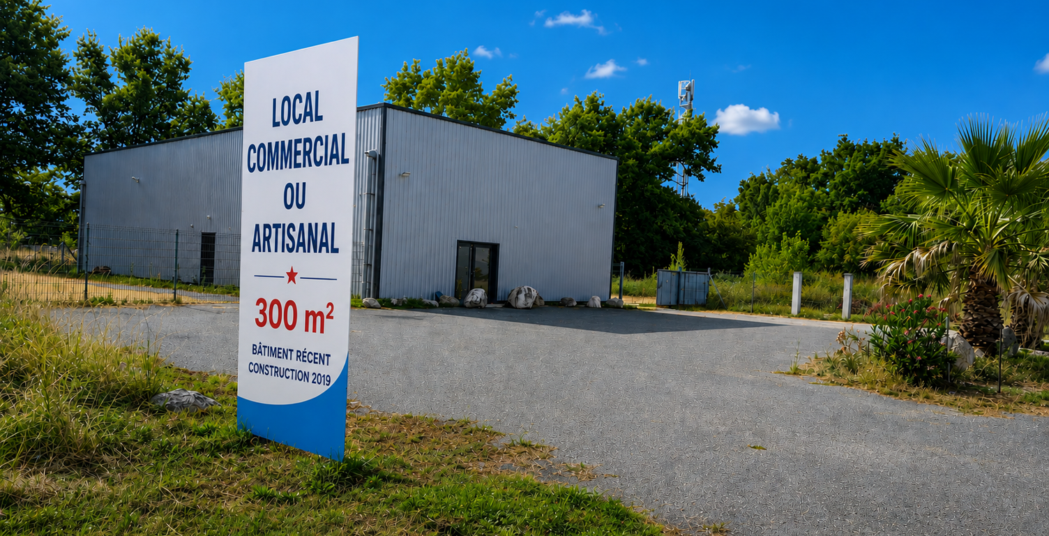 LOCAL COMMERCIAL / ARTISANAL 309 m2   DPE A   Construction 2 — photo 1