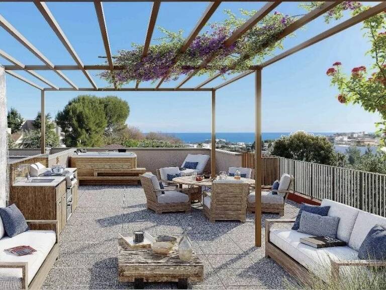 ANTIBES – UNIQUE 4 PIÈCES DE LA RÉSIDENCE – VILLA SUR LE TOIT – VUE MER – EXPOSITION SUD — photo 1