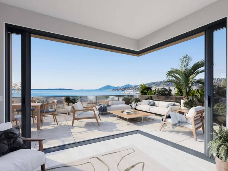 Programme neuf Juan Les Pins - appartement 4 pièces - vue mer — photo 1