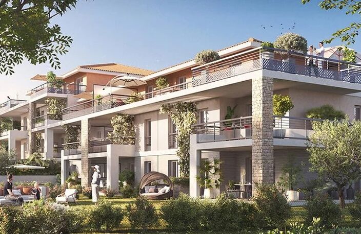 Appartement 3 pièces – Golfe-Juan – Exposition Est / Sud – Terrasse avec jardinière — photo 2