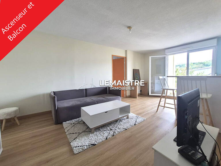 Appartement à vendre  Le Havre  Sainte Marie  1 chambre + bureau  Balcon, ascenseur et stationnement sécurisé — photo 1