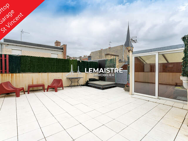 Maison à vendre Le Havre Saint-Vincent 70 m²  2 chambres Toit terrasse 50 m²  Garage — photo du bien