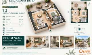Appartement 2 Pièces 39 m² à vendre à Morlaix (29600)