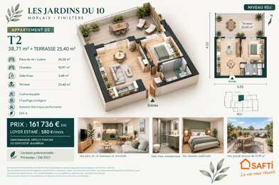 Appartement 2 pièces 161736 €