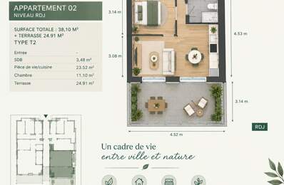 Appartement neuf de 39 m2 avec terrasse de 25 m2 — photo du bien