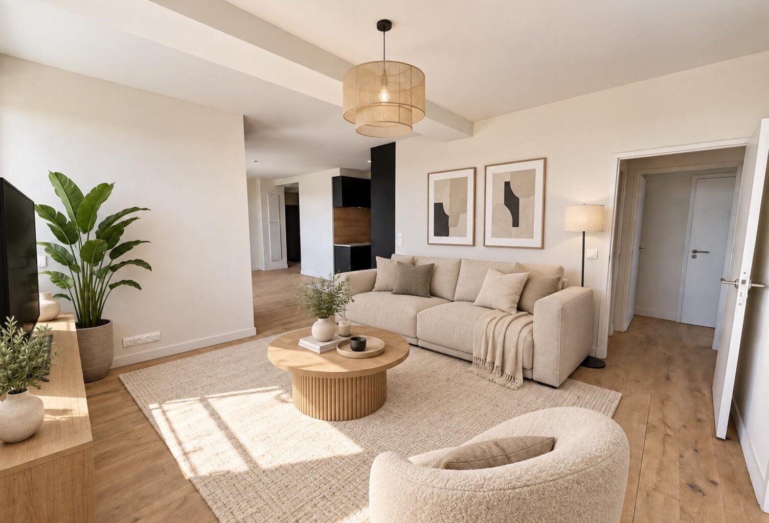 Un appartement neuf aux volumes généreux et prestations contemporaines, sublimé par une vue dégagée sur les toits de Bordeaux — photo 1