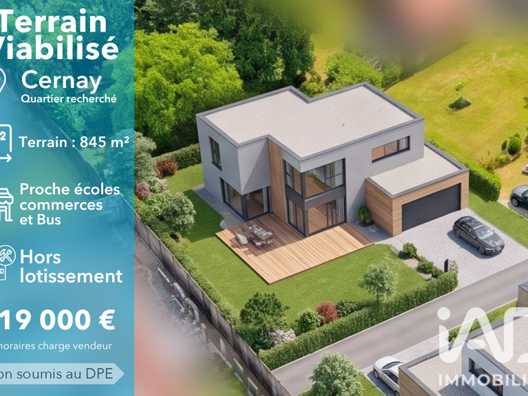 Vente Terrain à bâtir 845 m&sup2; — photo 1