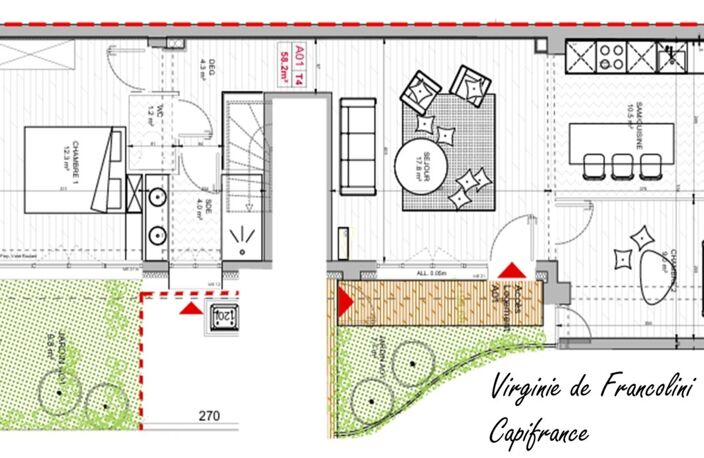 75019- Quartier Mouzaïa- métros L7bis et L11- A vendre appartement 4 p-58,20 m2 -2 chambres-Jardin -Excellent état — photo 5