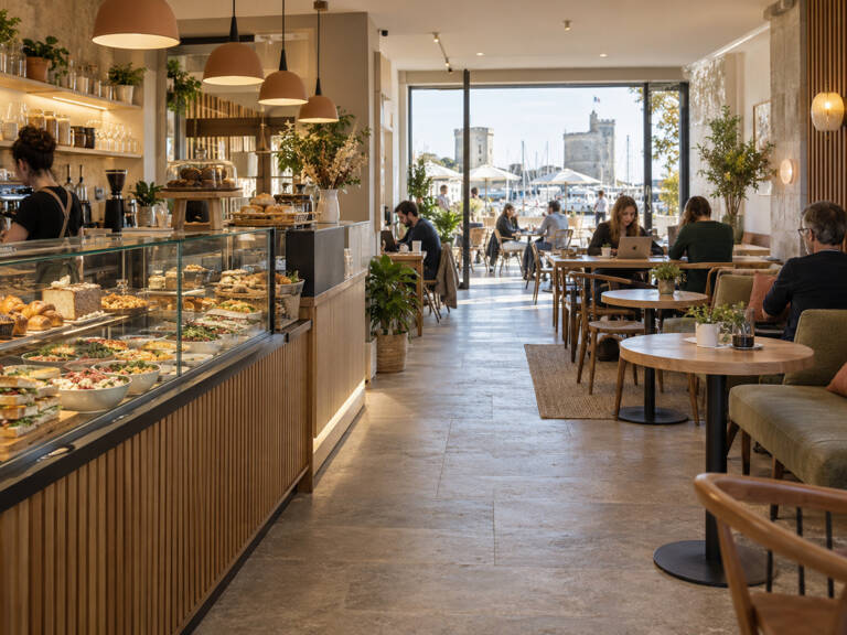 FONDS DE COMMERCE RESTAURATION RAPIDE / PATISSERIE/ COFFEE SHOP LA ROCHELLE (17), EMPLACEMENT N°1 — photo 1