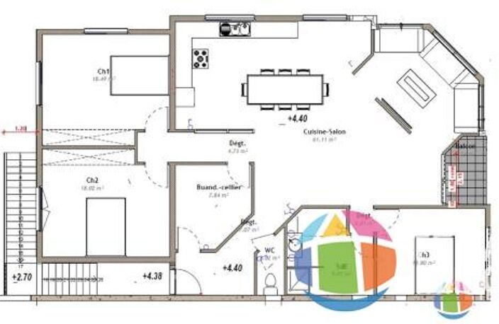 Appartement de  144m² prés de Saint-André — photo 3