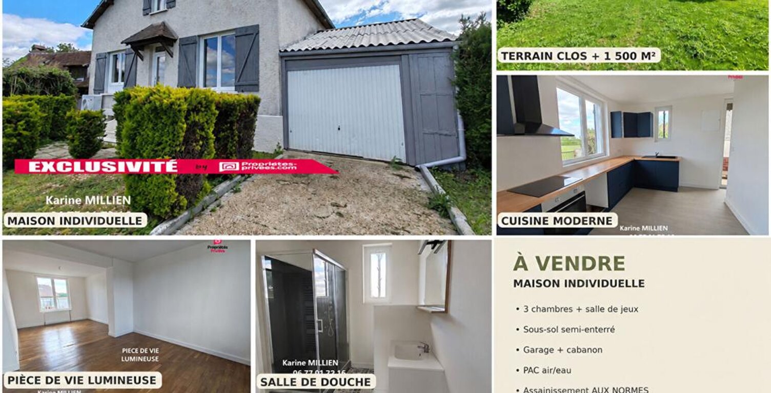 ACON 27570 Maison individuelle avec sous sol semi enterré - 1 étage - 3 chambres - Garage - Cabanon de jardin - 209 000  HAI — photo 1