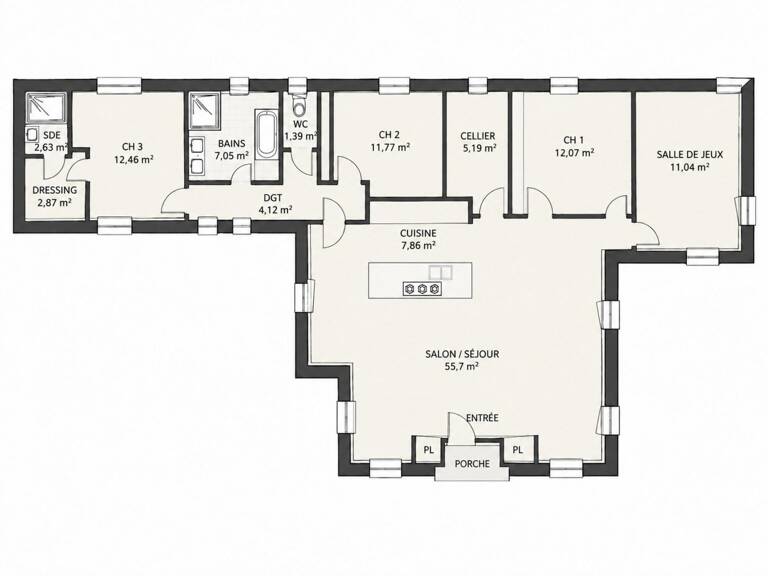 Contemporaine 4 chambres avec piscine chauffée, sauna et vue forêt — photo 1