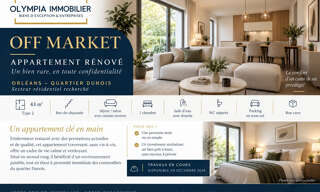 Appartement 2 Pièces 43 m² à vendre à Orléans (45000)