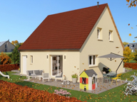 Maison à construire RE2020 BC, deux niveaux 3 chambres + garage, concept prêt-à-finir,  — photo 4