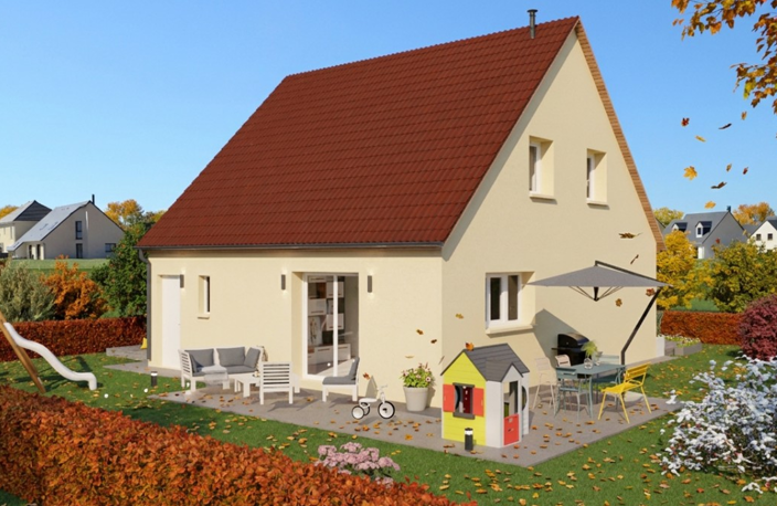 Maison à construire RE2020 BC, deux niveaux 3 chambres + garage, concept prêt-à-finir,  — photo 4