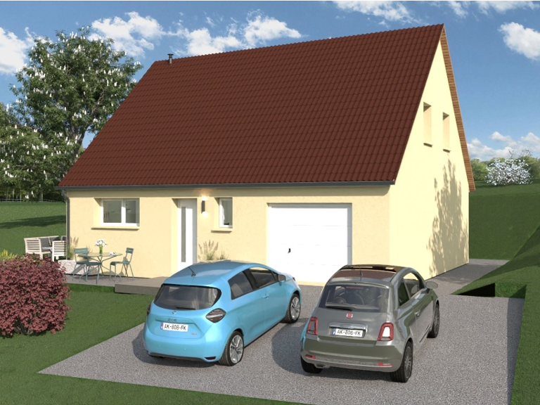 Maison RE2020 à construire secteur Saugeais, 3 chambres + garage, concept prêt-à-finir  — photo 1