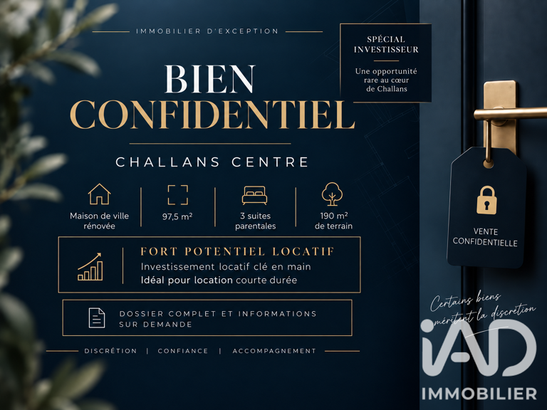 Vente Maison de ville 4 pièces — photo 1