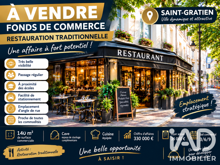 Vente Restaurant 140 m&sup2; — photo 1