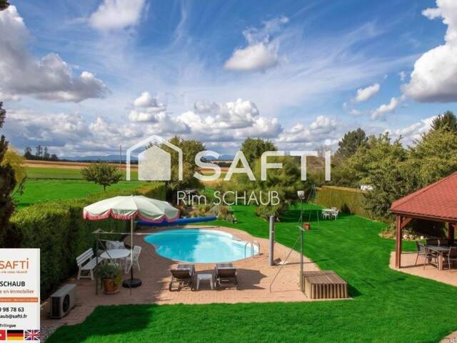 Coup de cœur à Zaessingue  Propriété d'exception de 186 m² sur plus de 22 ares avec piscine et vue panoramique — photo du bien