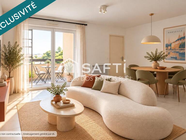 T3 61 m²  2 chambres  Balcon  Vue dégagée  Sainte-Marthe — photo 1