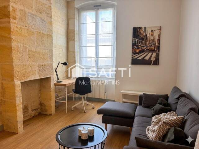 BORDEAUX, RUE DU JARDIN PUBLIC - APPARTEMENT T2 VENDU, LOUE - SPECIAL INVESTISSEURS — photo du bien