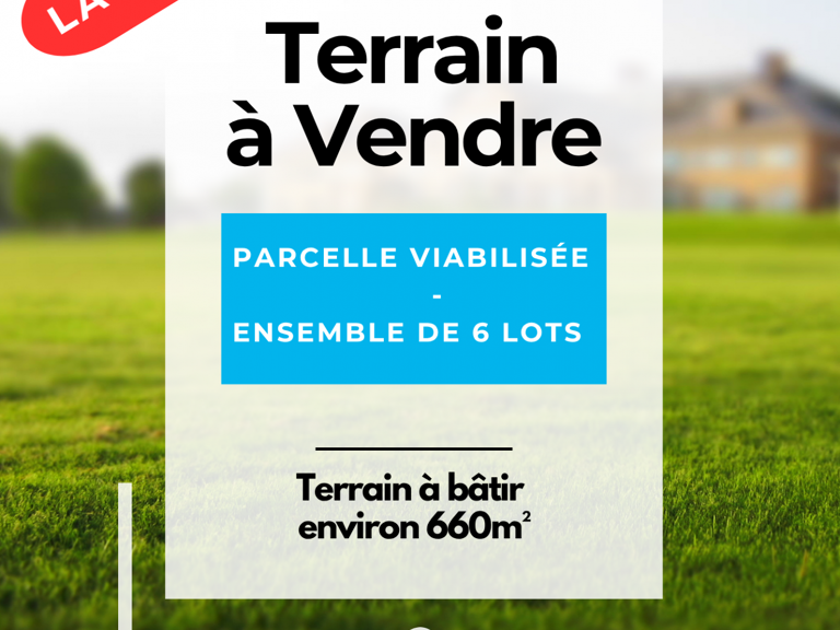 Vente Terrain à bâtir 660 m&sup2; — photo 1