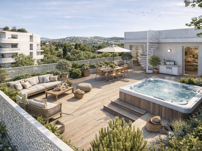 PENTHOUSE D’EXCEPTION AVEC TOIT-TERRASSE XXL – MARSEILLE 12e — photo 1