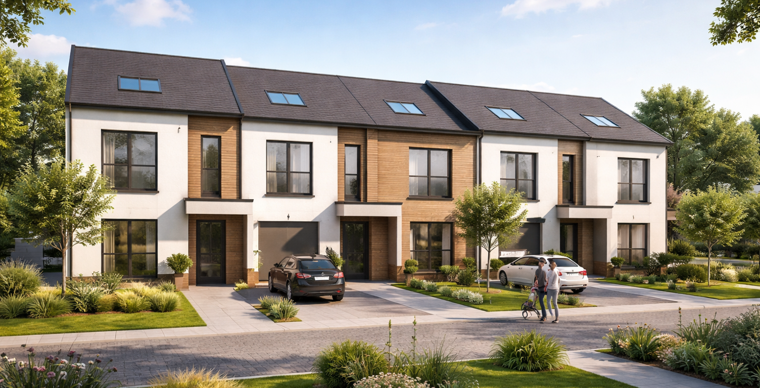 RARE À LA VENTE – SUPERBE MAISON DE VILLE NEUVE T4 EN DUPLEX AVEC JARDIN ET TERRASSE, AU CŒUR D’UNE  — photo 1