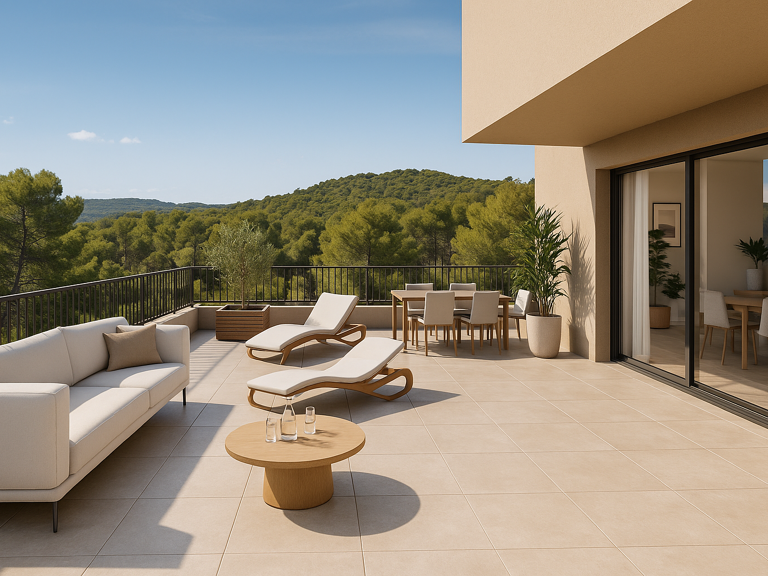 VIVRE COMME DANS UNE MAISON : T3 NEUF AVEC TOITURE-TERRASSE EXCEPTIONNELLE — photo 1