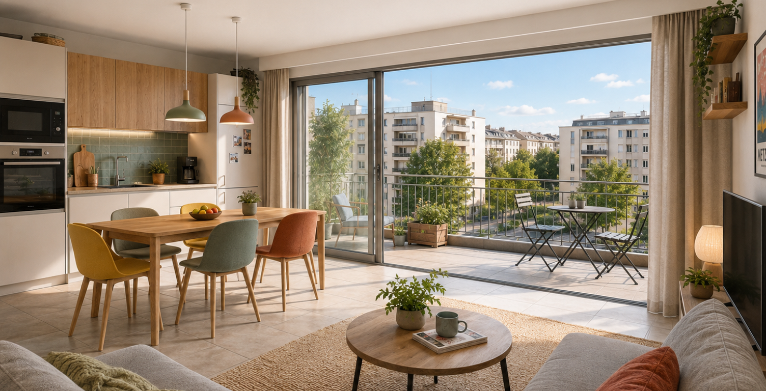 -T3 AVEC GRANDE TERRASSE 5 MINS DE LA GARE REMISE DES CLES FIN 2026 — photo 1