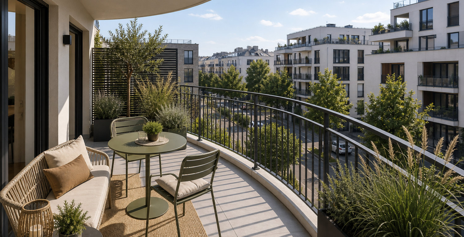 -Deux balcons pour respirer à deux pas de la gare — photo 1