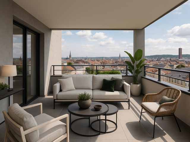 - Exceptionnel T4 + grande terrasse avec vue dans quartier très résidentiel — photo du bien