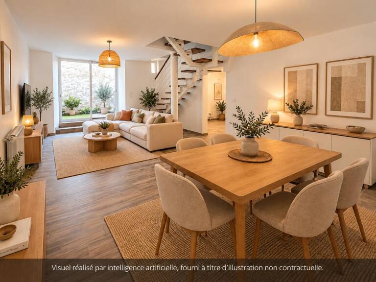 MAISON DE VILLE – 3 CHAMBRES – COUR PRIVATIVE – GARAGE — photo 1
