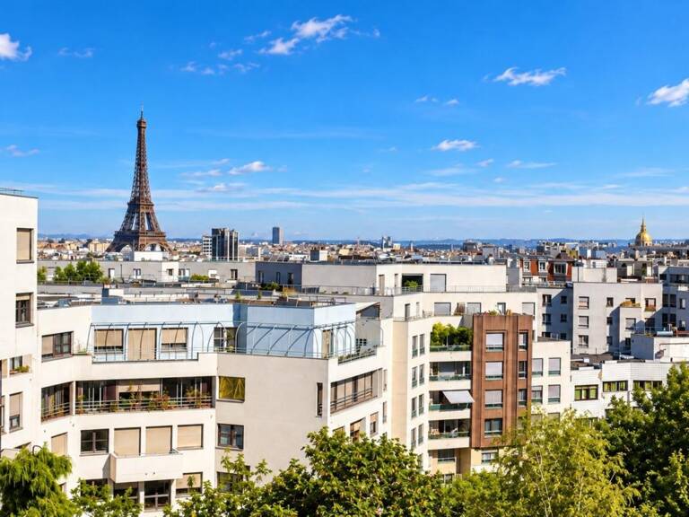 PARIS 15e – DERNIER ÉTAGE – DUPLEX 127 M² – TERRASSE 40 M² – VUE TOUR EIFFEL – BOX + PARKING — photo 1